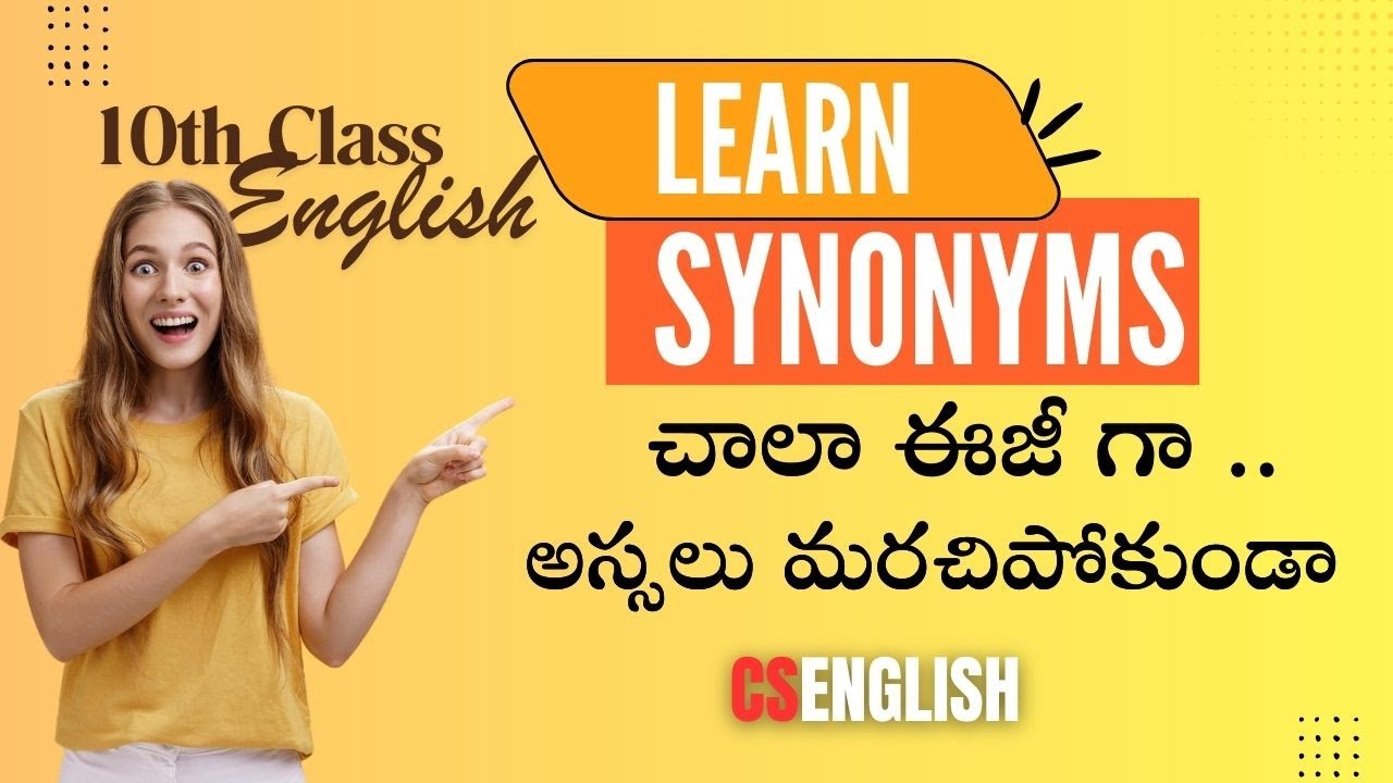 X Class English Vocabulary | 61 Important Synonyms | From 100 Days Action Plan