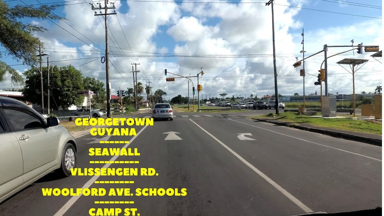 Georgetown, Seawall, Vlissengen Road, Woolford Ave. Schools and Camp Street