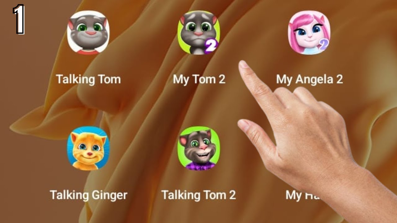 My Talking Tom Cat,My Talking Tom 2,My Talking Angela 2,My Talking Ginger #1