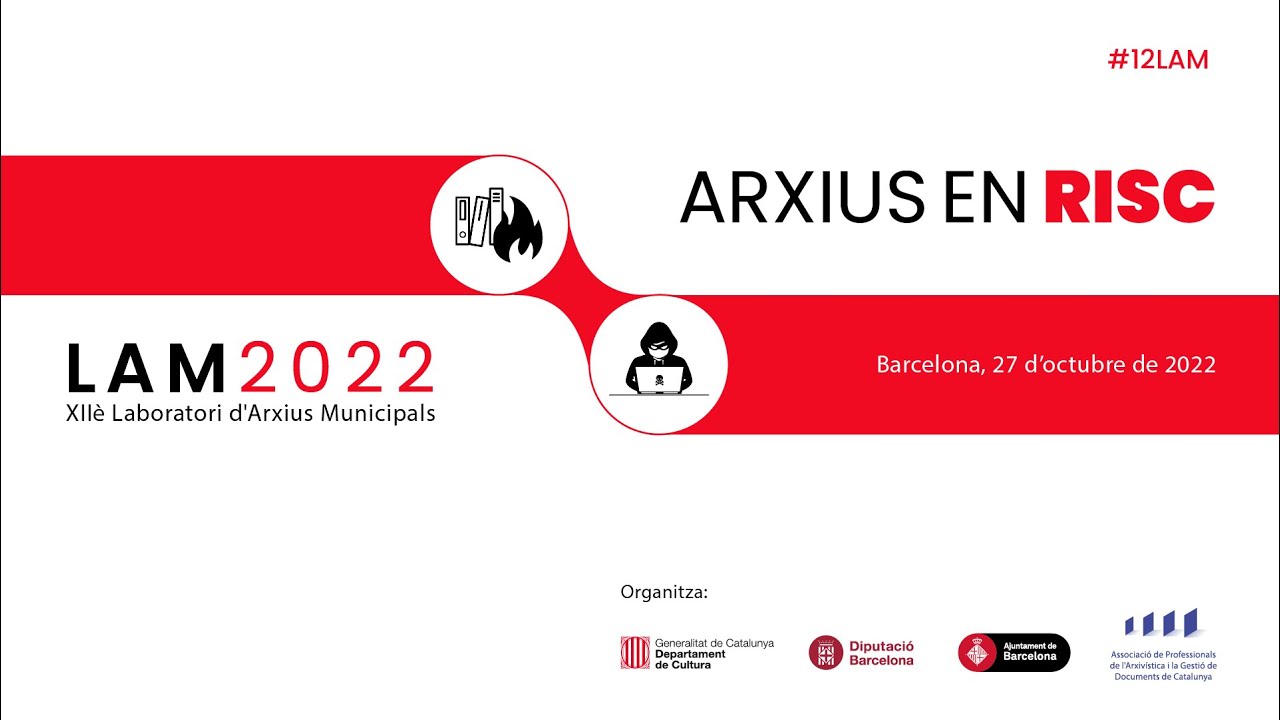 12è Laboratori d'Arxius Municipals: L'ensorrament i recuperació de l’Arxiu Històric de Còlonia