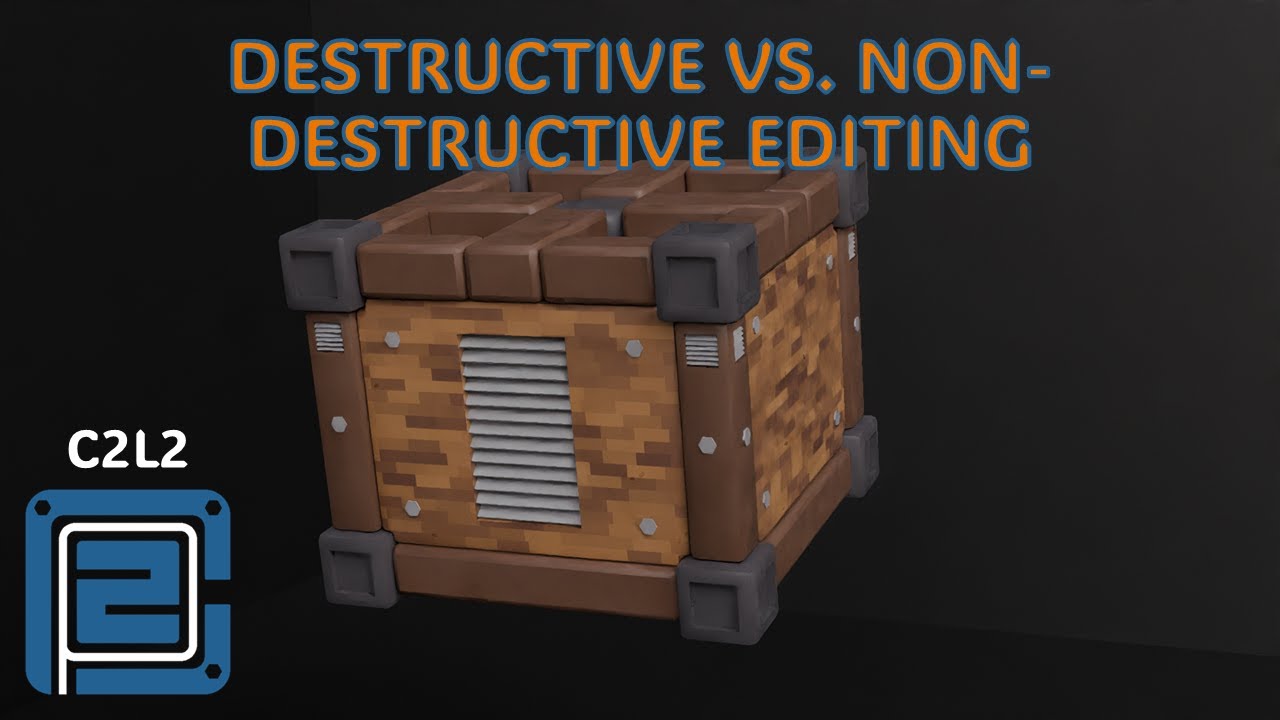 Poly2Play Beginner Blender Course | (C2L2) Destructive vs. Non-Destructive Editing