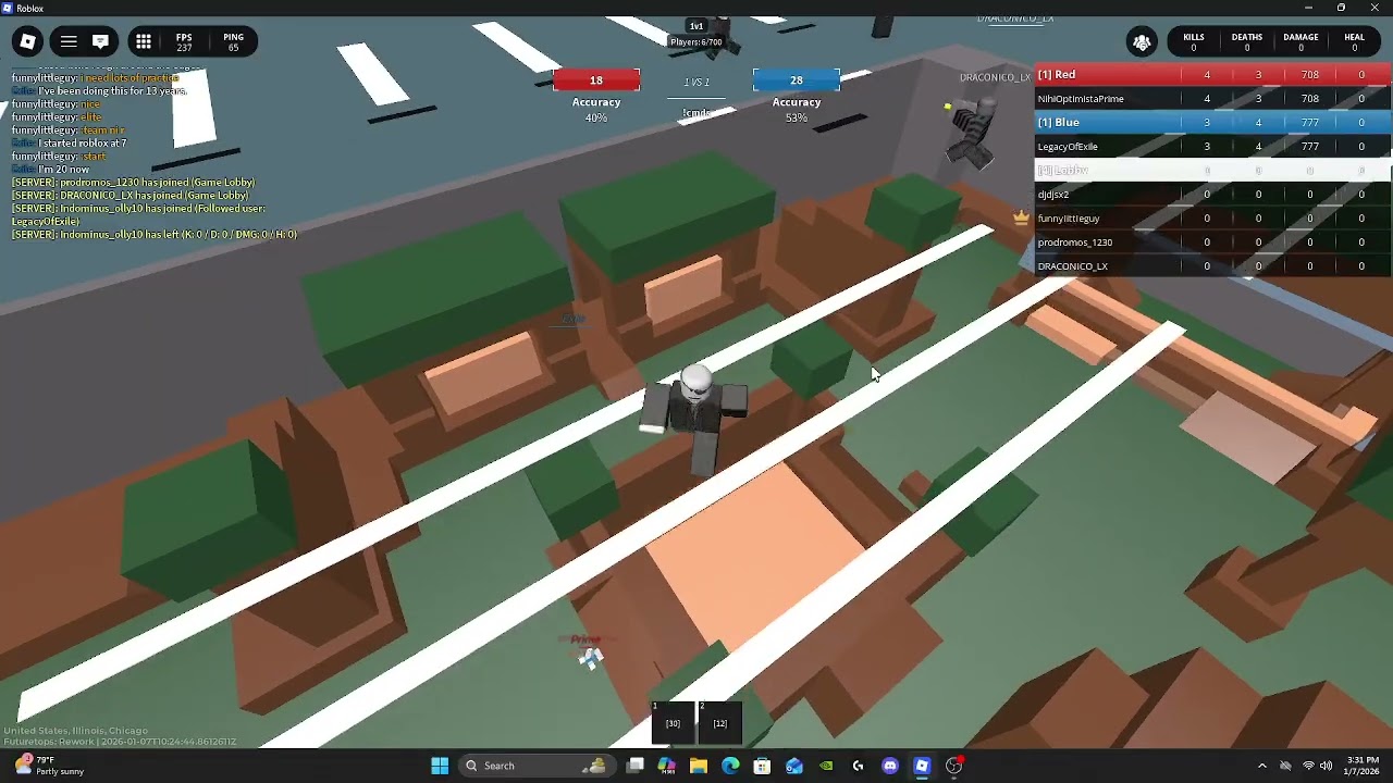 Roblox Futuretops Greenlands 1v1 rcl spar prac funnylittleguy