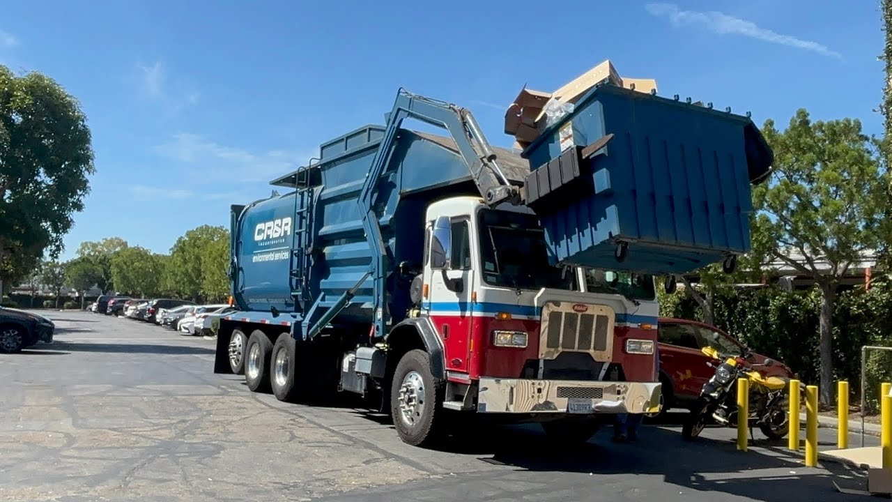 CR&R's Peterbilt 320 Amrep Hardox Front Loader Garbage Truck