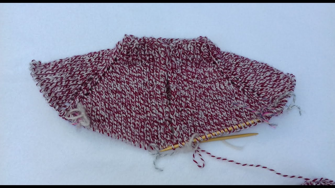 Cum se tricotează raglanul deschis cu guler rotund |How to knit an open raglan with a round neckline