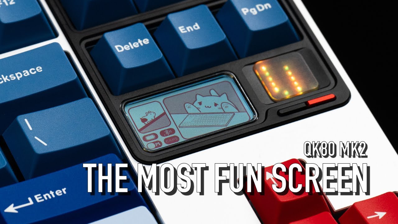 Best Screen on a Keyboard | QK80 Mk2 Review & Sound Test ft HMX Sugar Rush