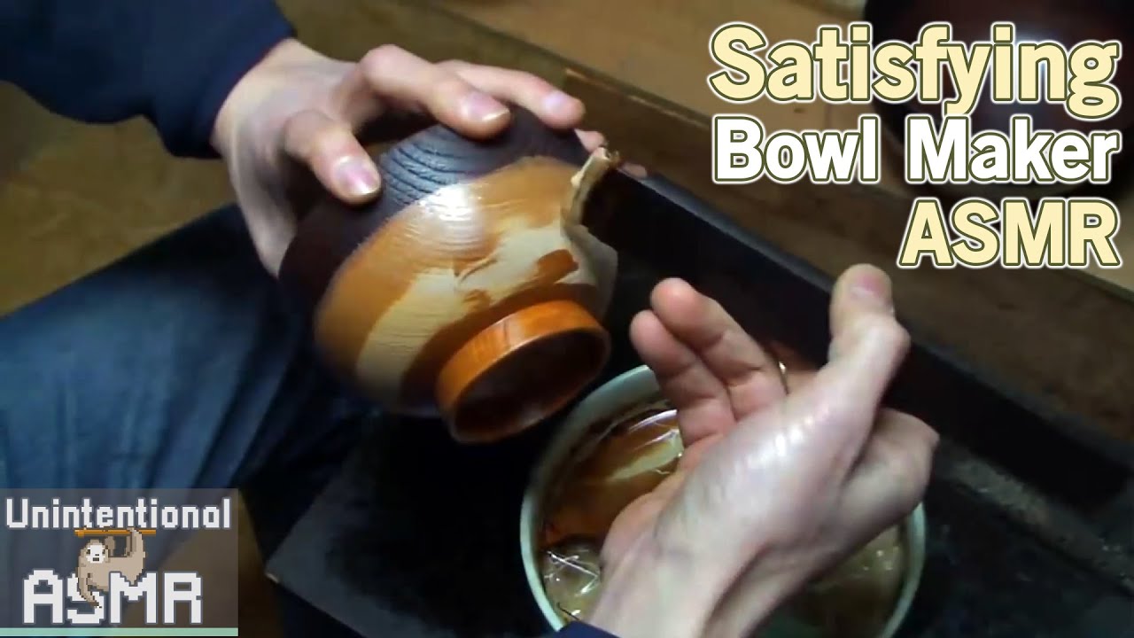 Unintentional ASMR 🥣 Japanese Lacquerware Bowl Maker (Satisfying Sounds)