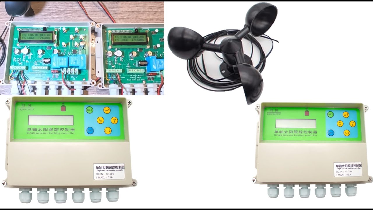 INSEGUITORE SOLARE 1 ANEMOMETRO PER 2 CONTROLLER