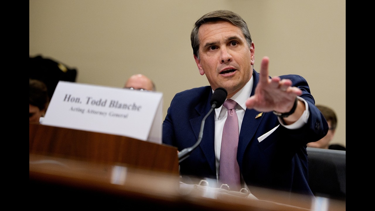 Acting AG Todd Blanche testifies at his confirmation hearing