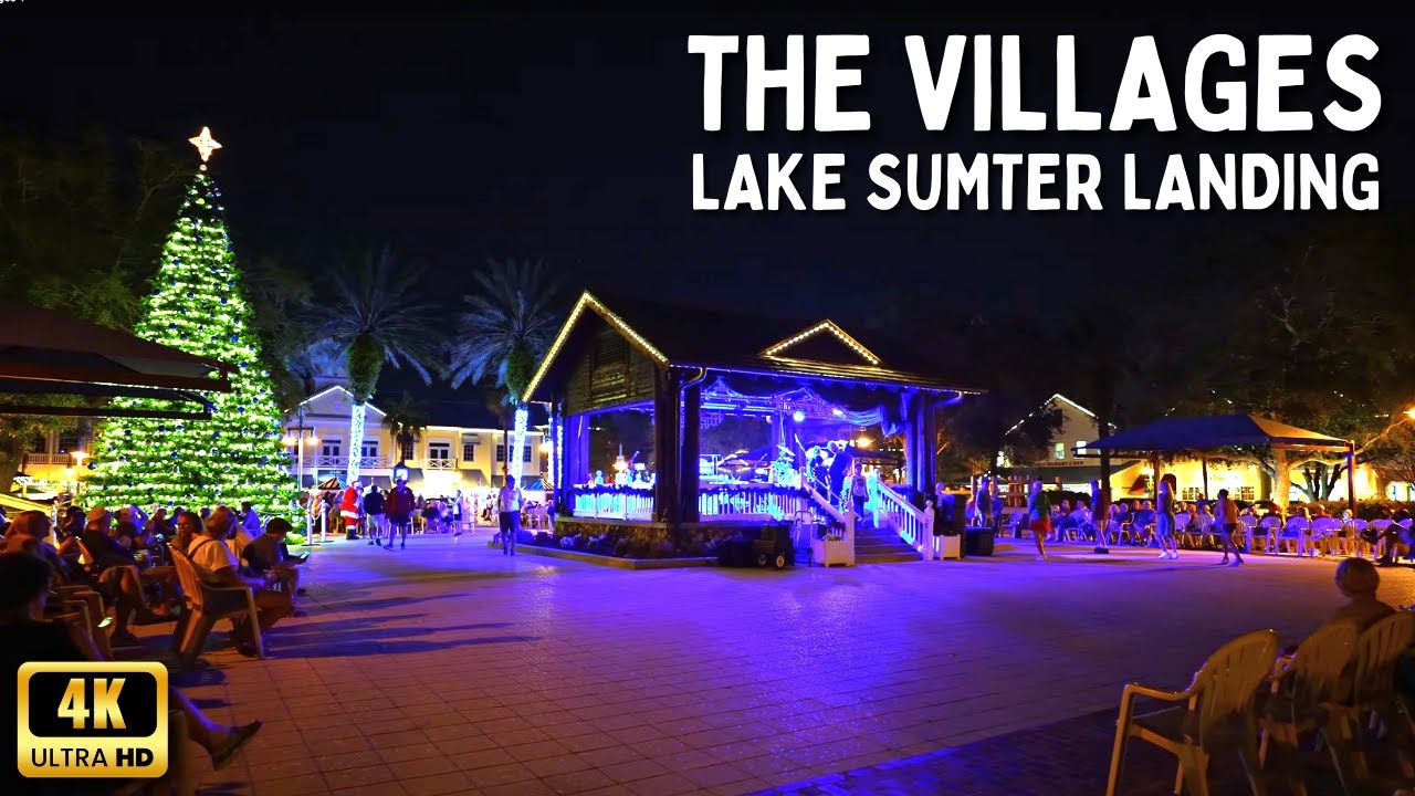 The Villages Florida at Christmas - Lake Sumter Landing