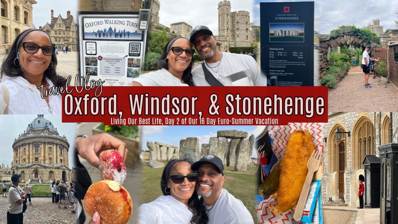 Travel Vlog #32 | Ep.2 Visiting Oxford University and Township, Windsor Castle, & Stonehenge