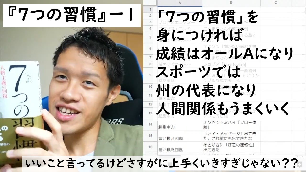 【ビジネス書100冊】020-1_7つの習慣（著：スティーブン・R・コヴィー）