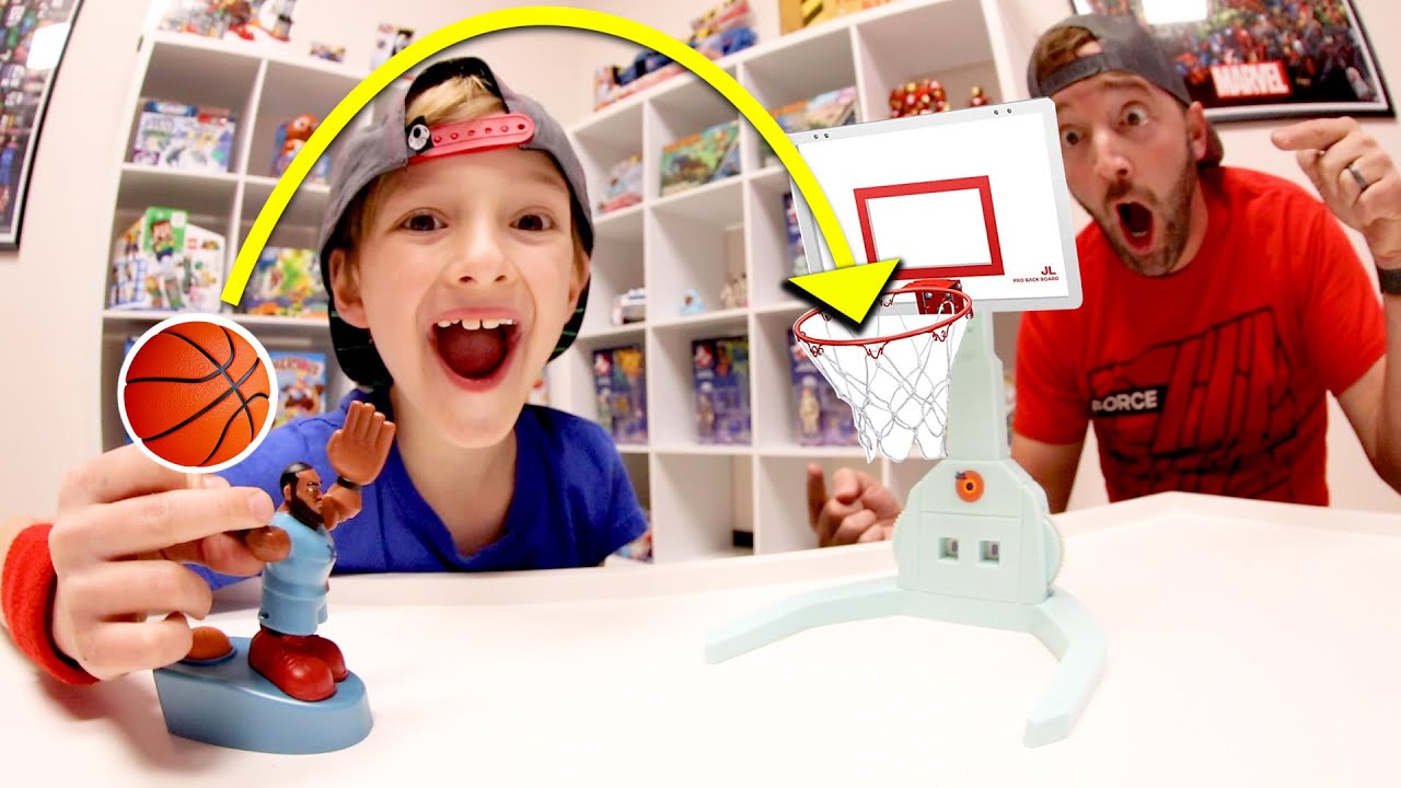 Father & Son PLAY TRICK SHOT BASKETBALL! / Space Jam Lebron!