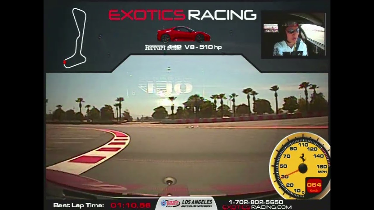 Ferrari 430 Scuderia driving experience at Auto Club Speedway in 2014