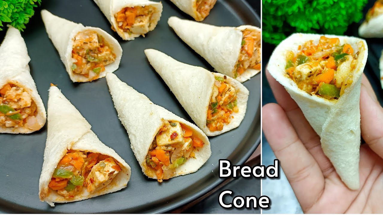 New Snacks Recipes | Bread Cone Recipe | Paneer Snacks Recipes | New Recipe | Evening Snacks