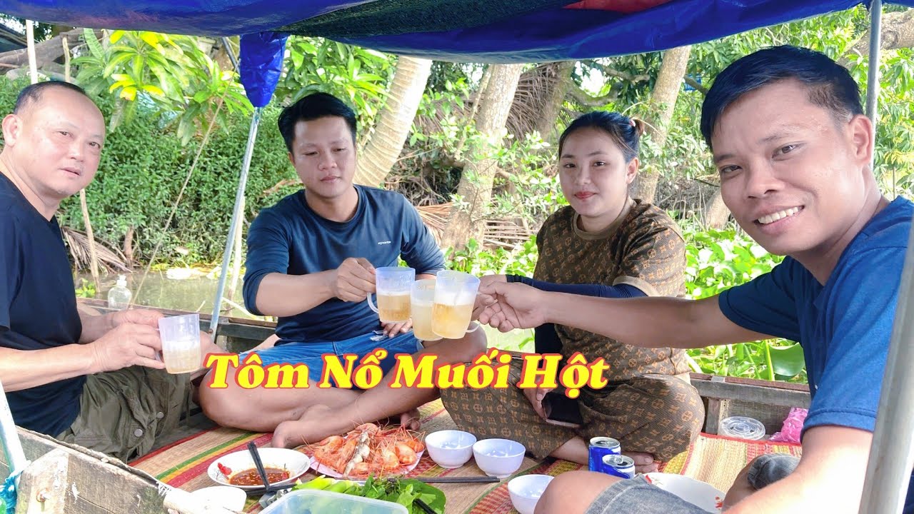 cùng anh Cần Khói Bếp TV đi câu tôm,đãi chú Hùng Sài Gòn trải nghiệm dân dã |Cơm Quê Nhà 62#