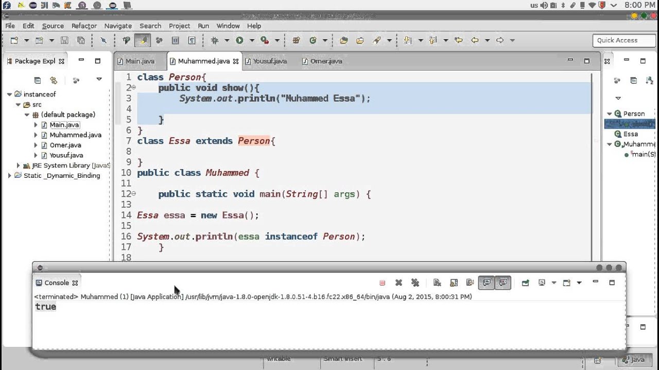 133 Java instanceof upcasting downcasting عملية انستانس جافا
