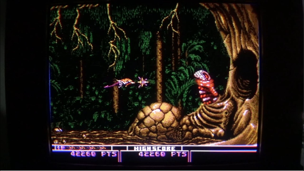 Crying Aseimei Sensou - 1CC, Easy - Megadrive CRT Gaming (15khz setup)