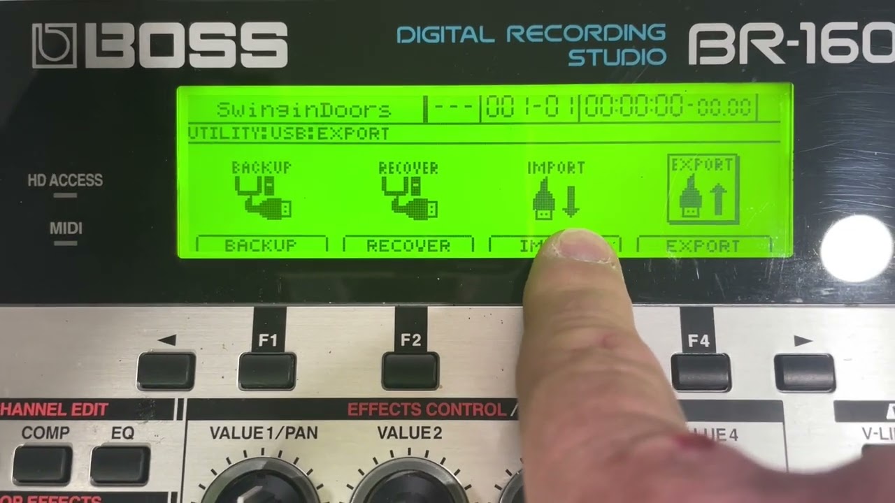 Boss BR 1600CD to Ipad