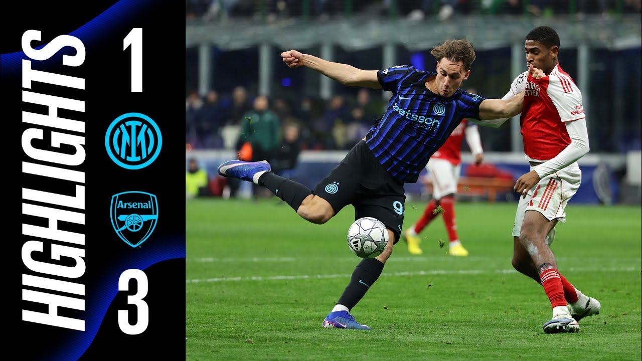 LA PERLA DI SUCIC NON BASTA, L'INTER CADE IN CASA | INTER 1-3 ARSENAL | HL UCL 25/26⚫🔵