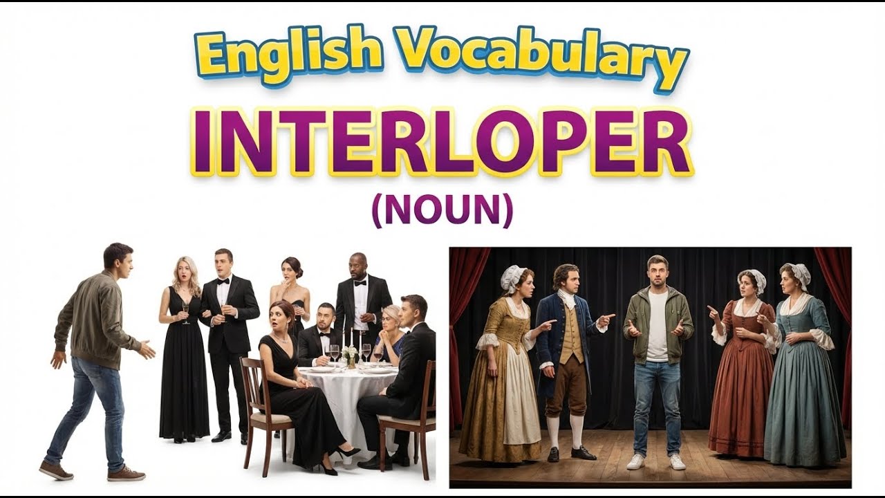 1439) Interloper ... word meaning, synonym, antonym .... English vocabulary for SSC, CGL, CAT
