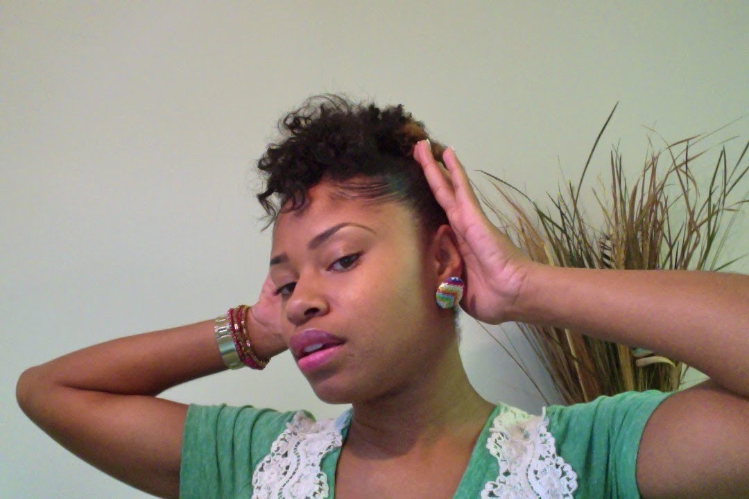 [Tutorial] Quick Updo for Short Natural Hair!