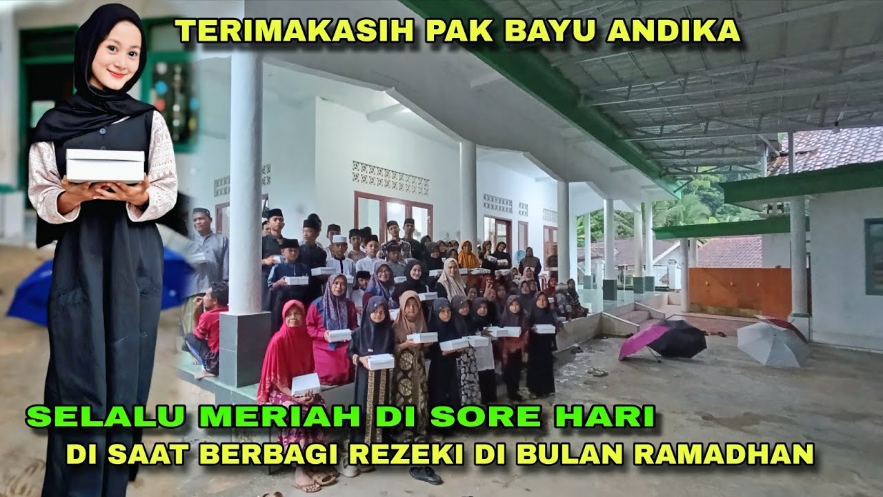 MAKIN ANTUSIAS DISAAT BERBAGI DI HADIRI NENG AMEL GADIS DESA DI KAMPUNG INI