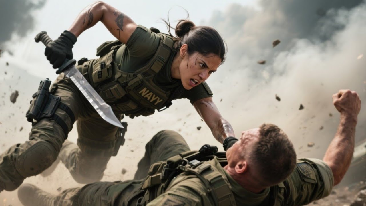 “I’m a Navy SEAL!” Commander Struck the Female Soldier— She Took Him Down in Seconds | Mission Story