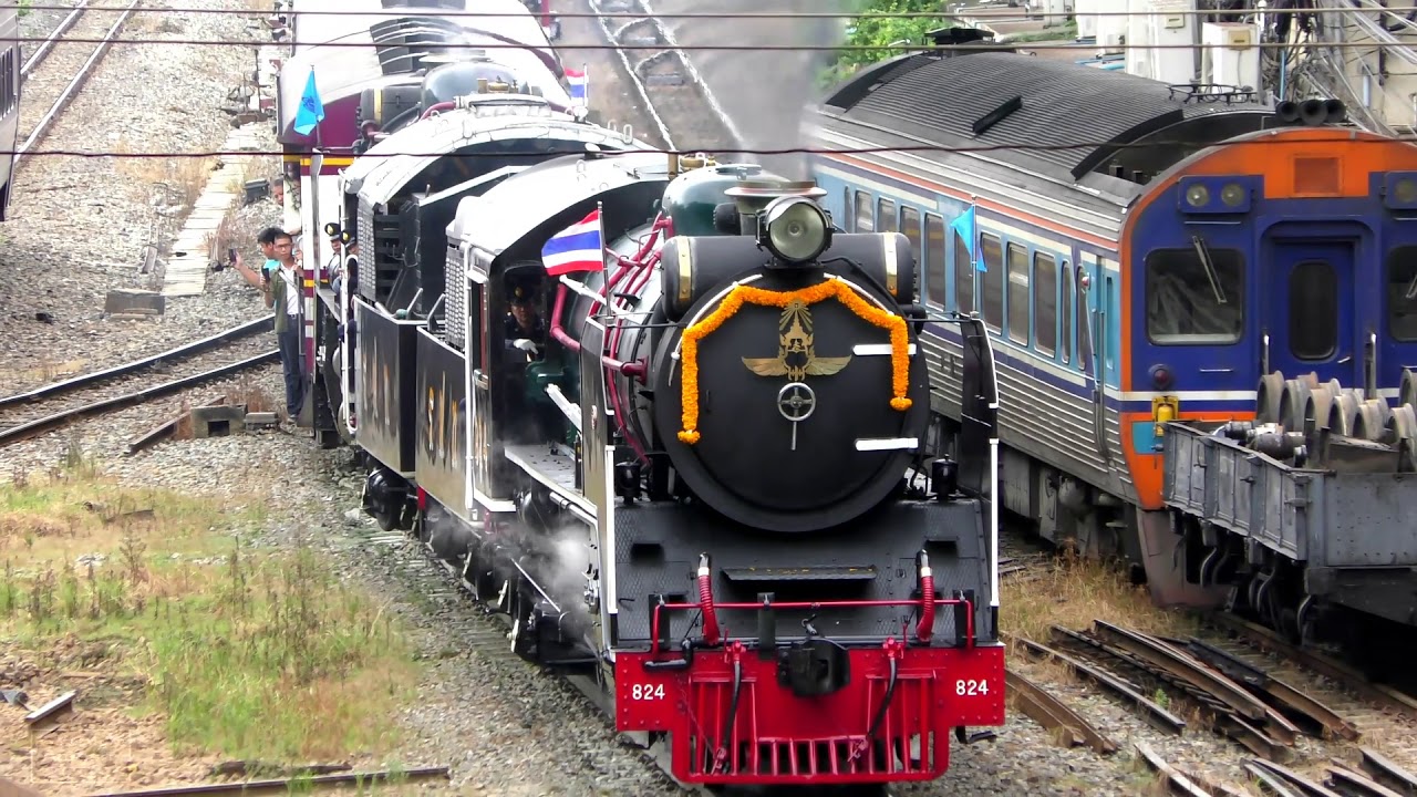 [Thai SRT]Pacific Type Steam Locomotive 824 and 850