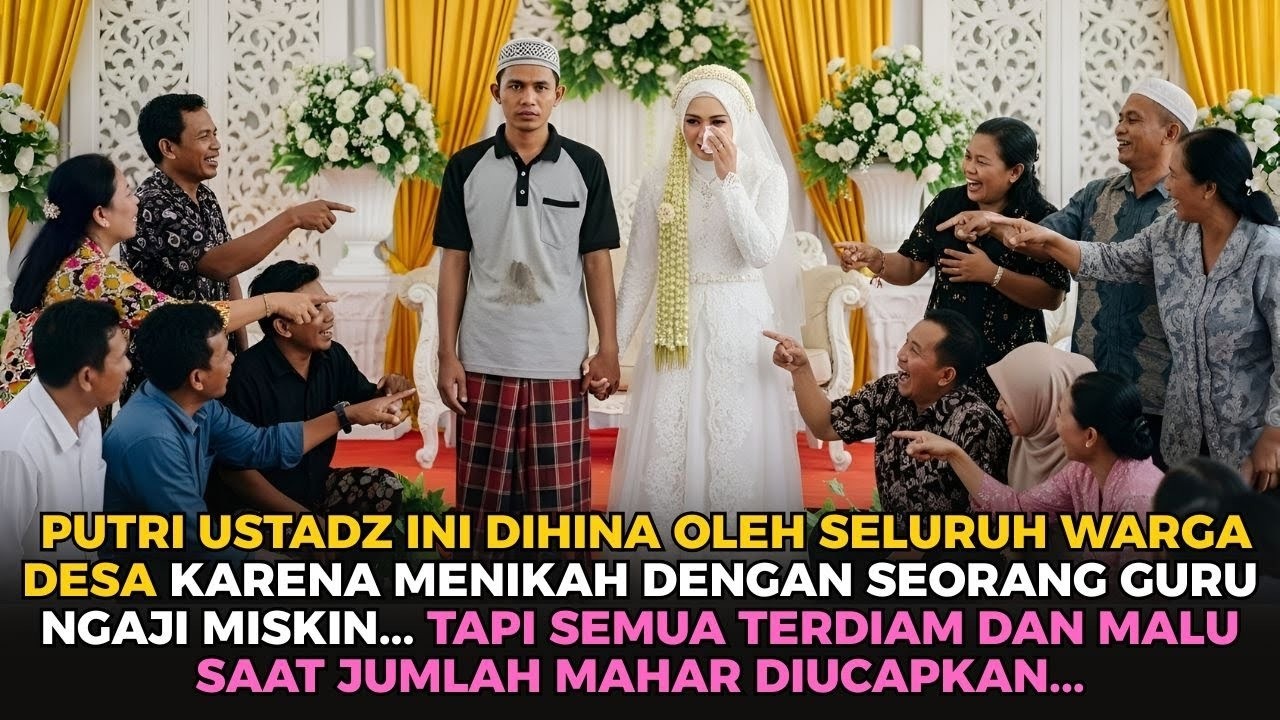 Putri Ustadz Ini Dihina Karena Nikahi Marbot Masjid Miskin… 1 Tahun Kemudian Semua Orang Menyesal