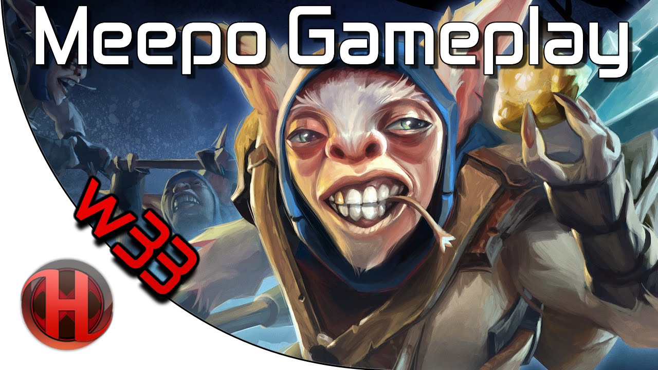w33 Meepo 7410 MMR | Dota 2 Gameplay | 42 Kills