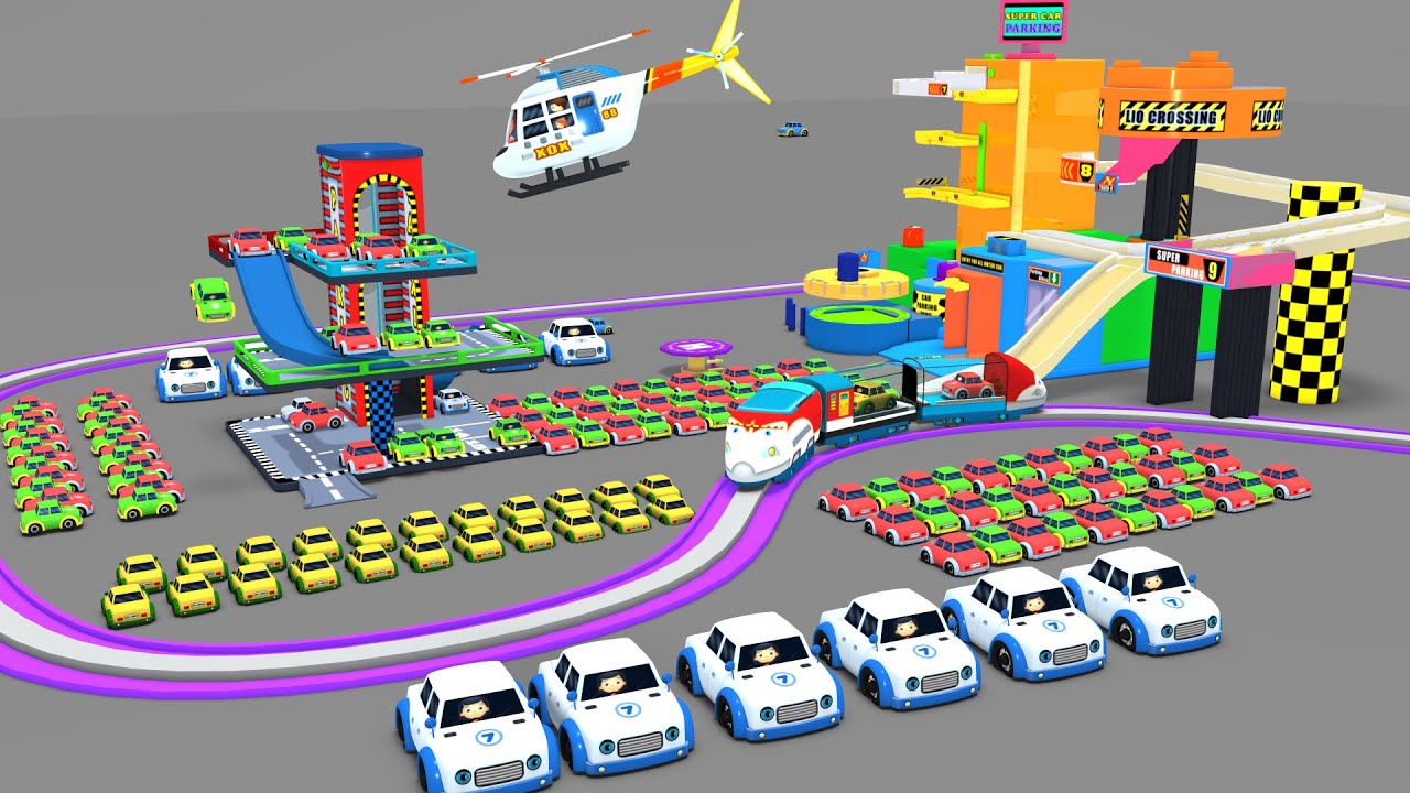 Toy Car Parking - Toy Factory Parking garage for Kids