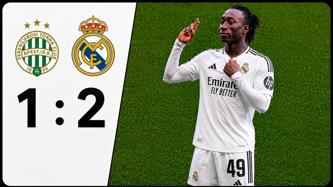 Yan Diomand&eacute; DEBUT-FERENCVAROS 1 vs REAL MADRID 2-ALL GOALS AND HIGHLIGHTS 2026