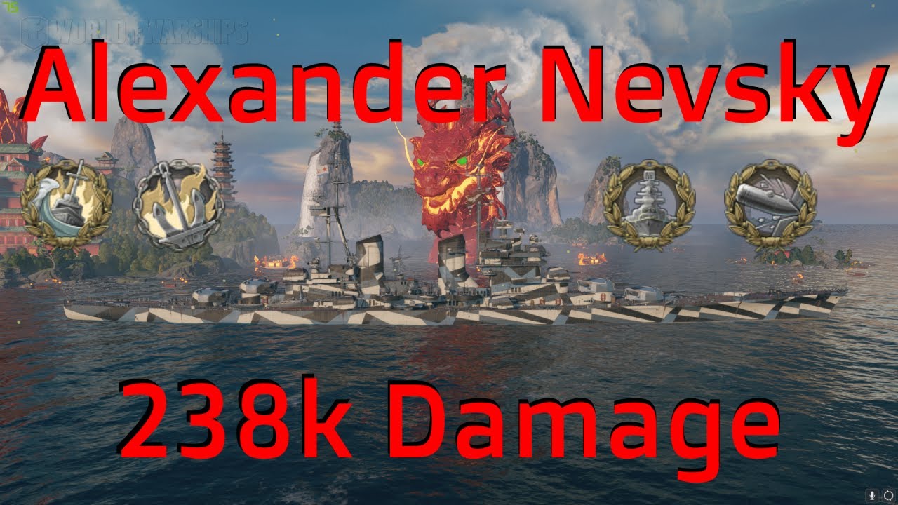 Alexander Nevsky T10 Russian Cruiser | 238k Damage | World of Warships