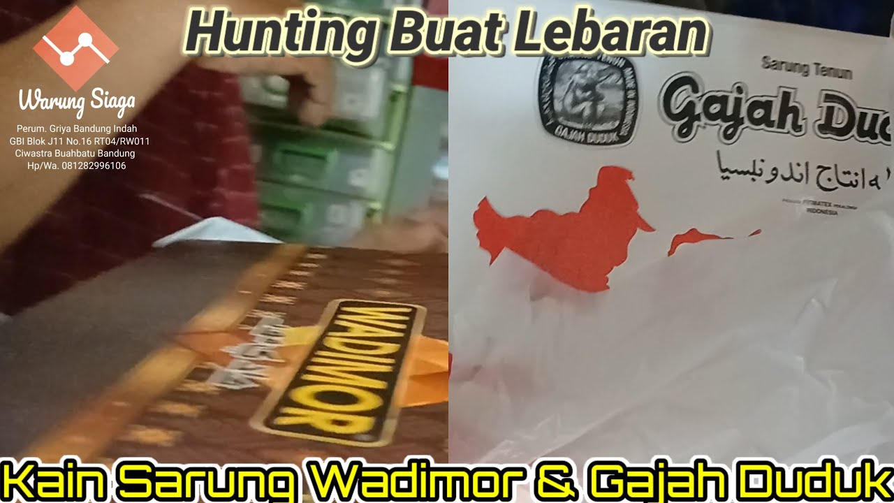 Hunting Barang Baru Buat Lebaran Idul Fitri 2026 Kain Sarung Wadimor & Gajah Duduk PCB Sadakeling
