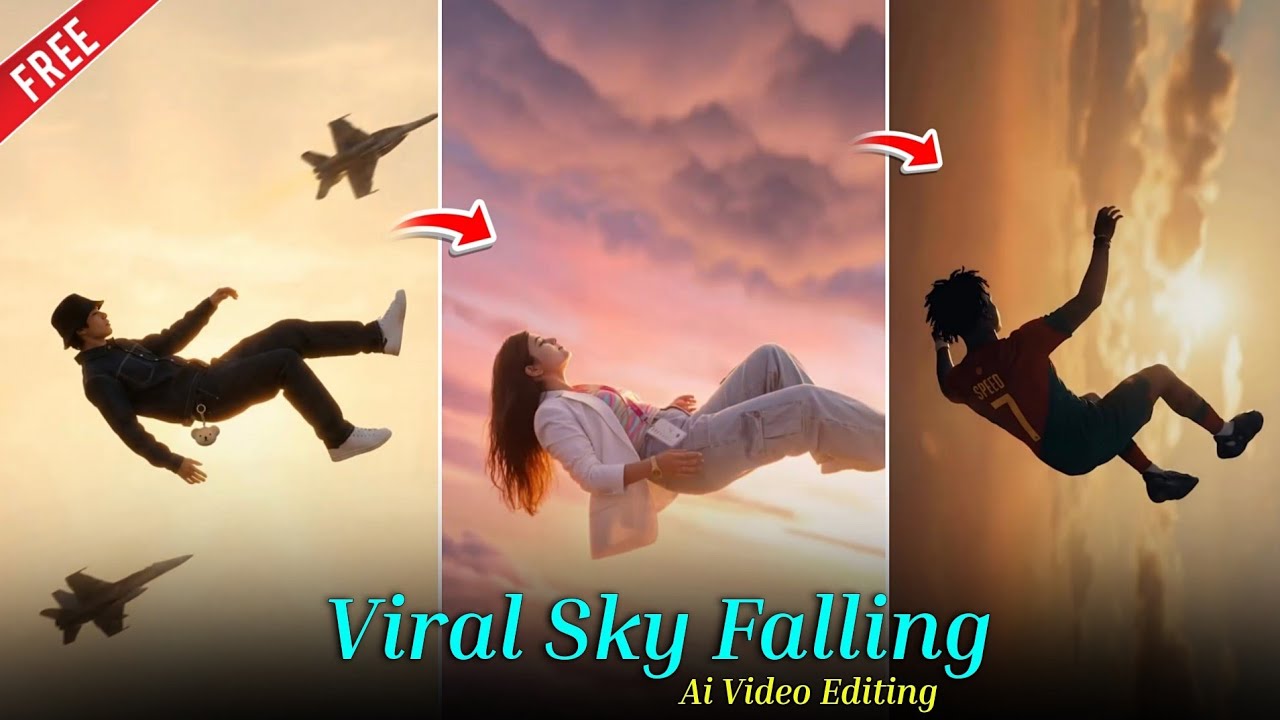 Instagram Trending Man Flying Ai Video Editing | Viral Sky Falling Ai Video Kaise Banaye