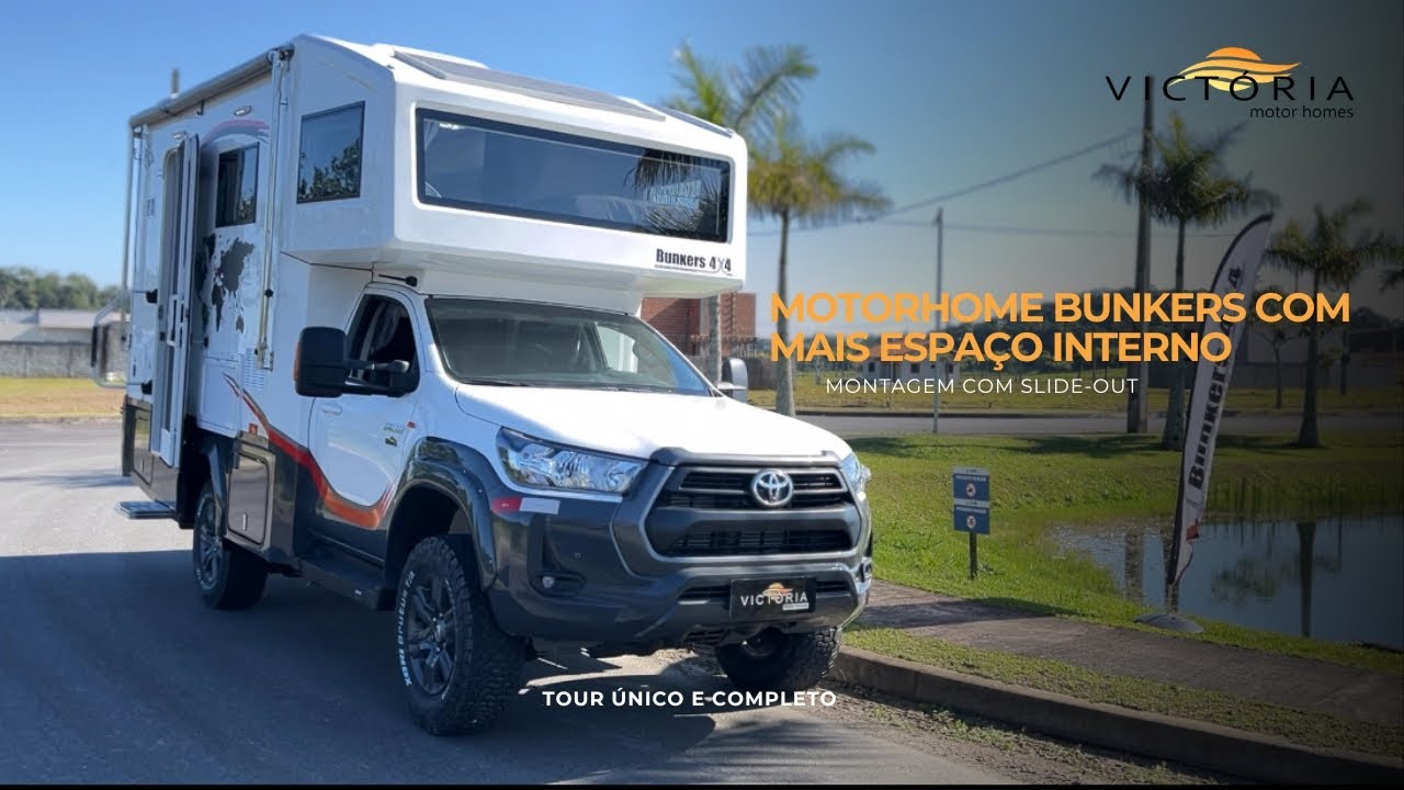 🚐 CONHEÇA O MOTORHOME BUNKERS 4x4 —  COM SLIDE-OUT INCRÍVEL! 🌍