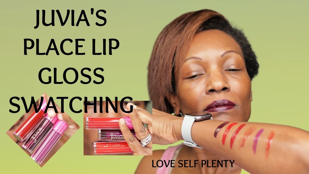 JUVIA'S PLACE REDS AND BERRIES LIP GLOSS SWATCHING | JUVIA'S PLACE  LIP GLOSS SWATCHES