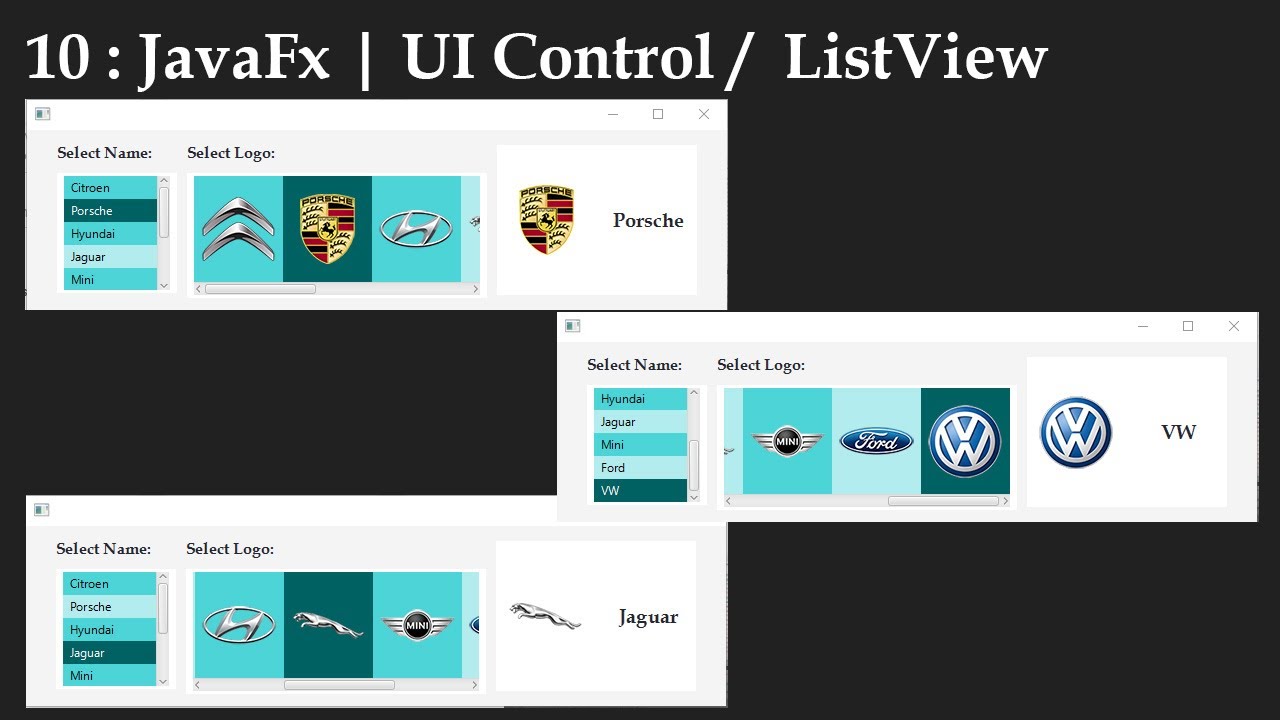 Cour 10 : JavaFx | UI Control /  ListView