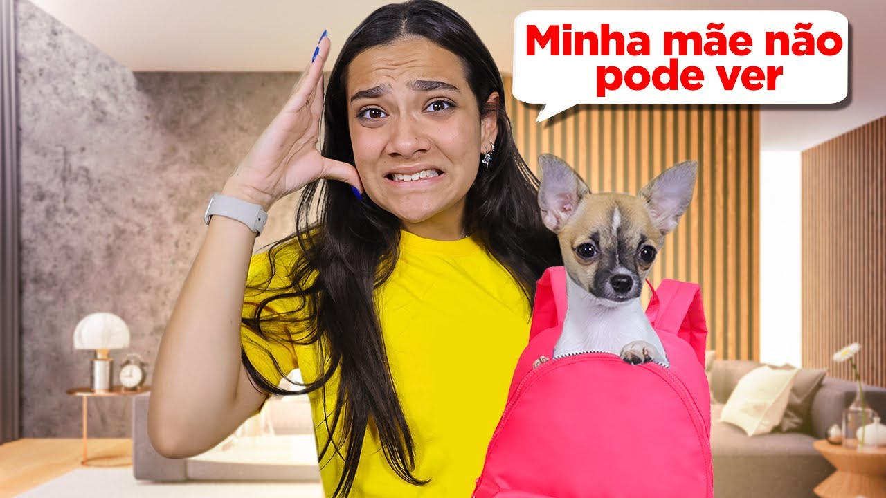 TROUXE UM CACHORRINHO PARA A MINHA CASA ESCONDIDO DA MINHA MÃE - JULIANA BALTAR