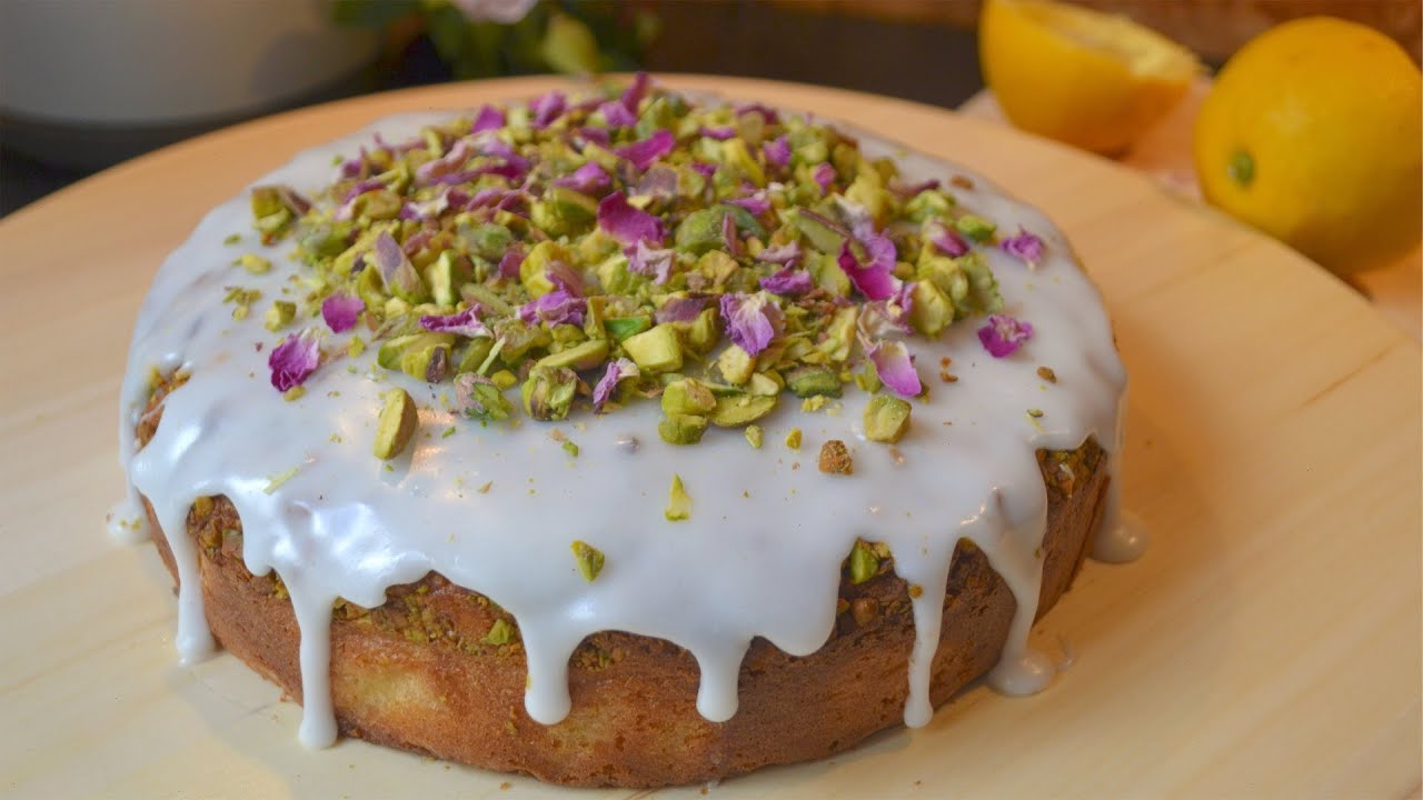 Persian Love Cake - pistachio, almond, rose, cardamom cake - my cake diary