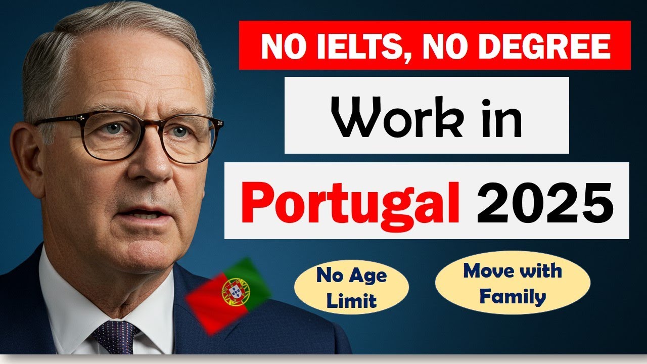 Без IELTS, без диплома, без возрастных ограничений! Португальская рабочая виза 2025 (полное руков...