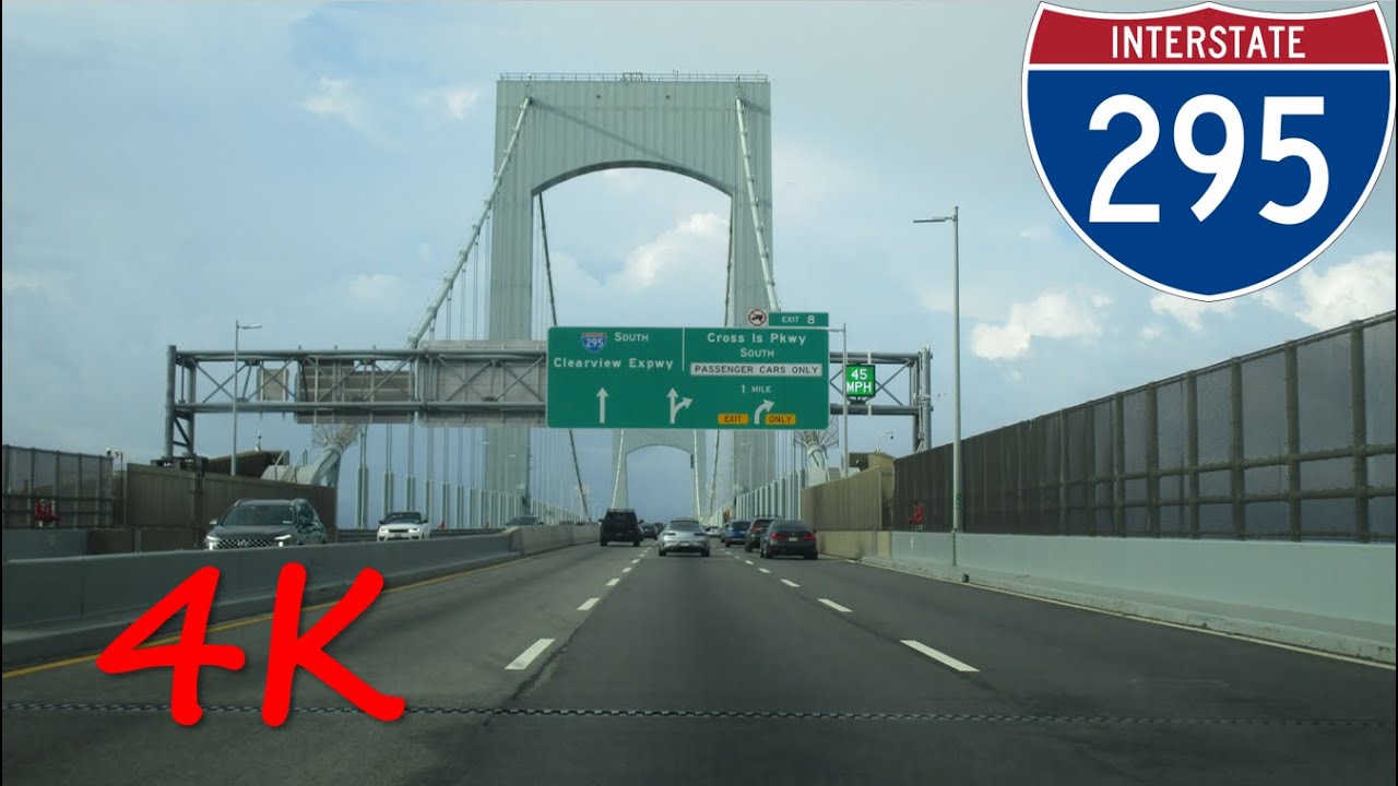 ⁴ᴷ Throgs Neck Bridge southbound [4K VIDEO]