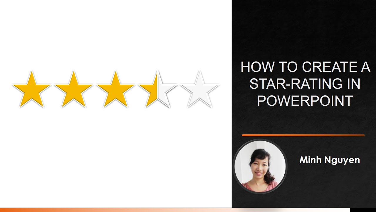 How to create star or half-star rating in PowerPoint