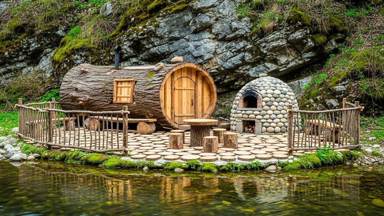 100 Days Alone in the Rainforest - House Build, Giant Oven & Survival Skills #diy #viral #bushcraft