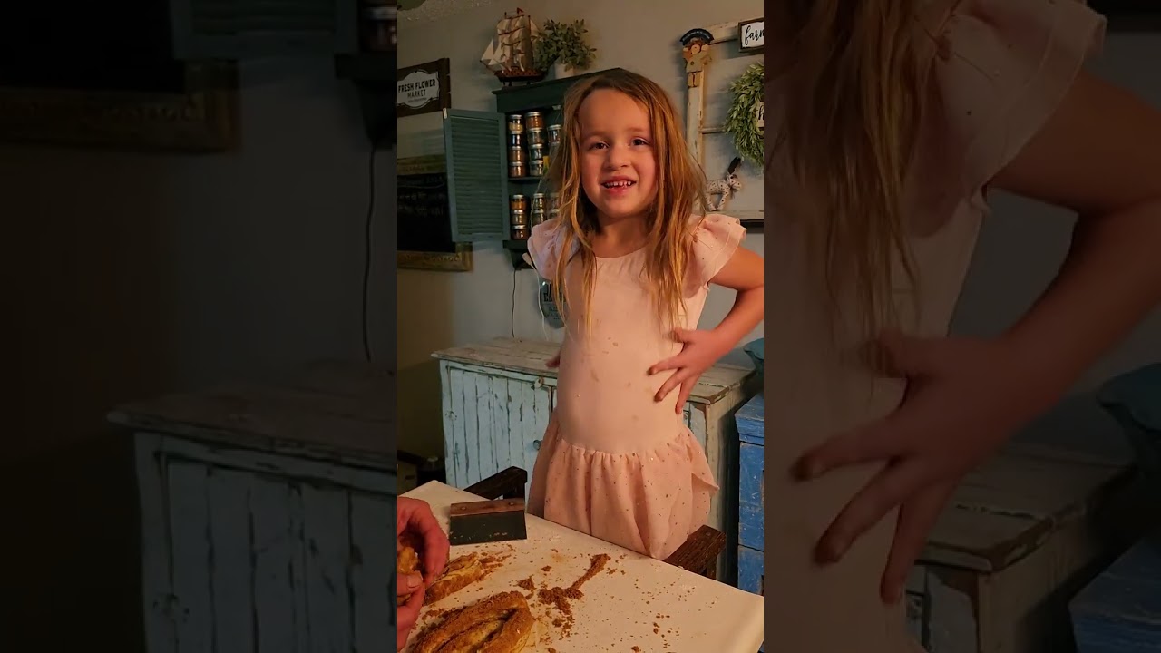 Our little baker.