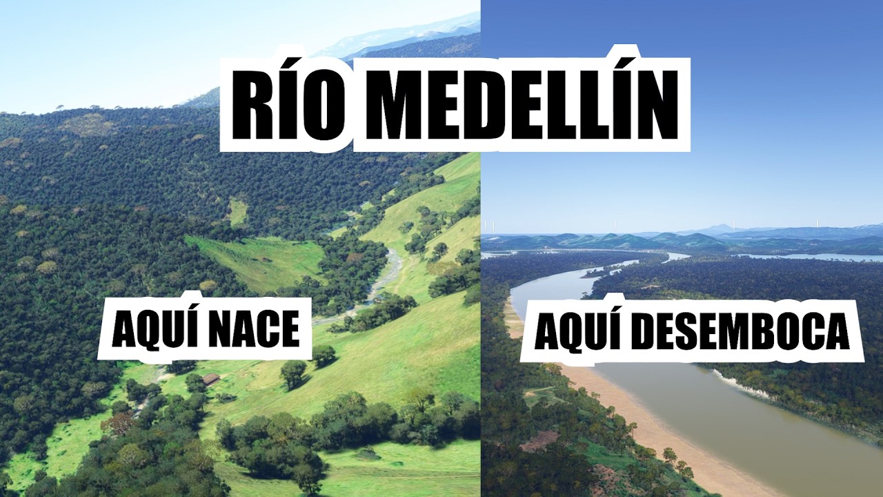 Volé TODO el río MEDELLÍN 🇨🇴 | Desde su nacimiento hasta su final