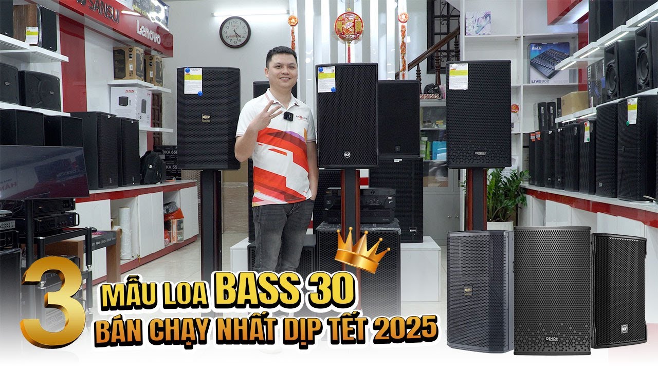 Đây là 3 mẫu loa bass 30 bán chạy nhất tại baochauelec dịp tết 2025