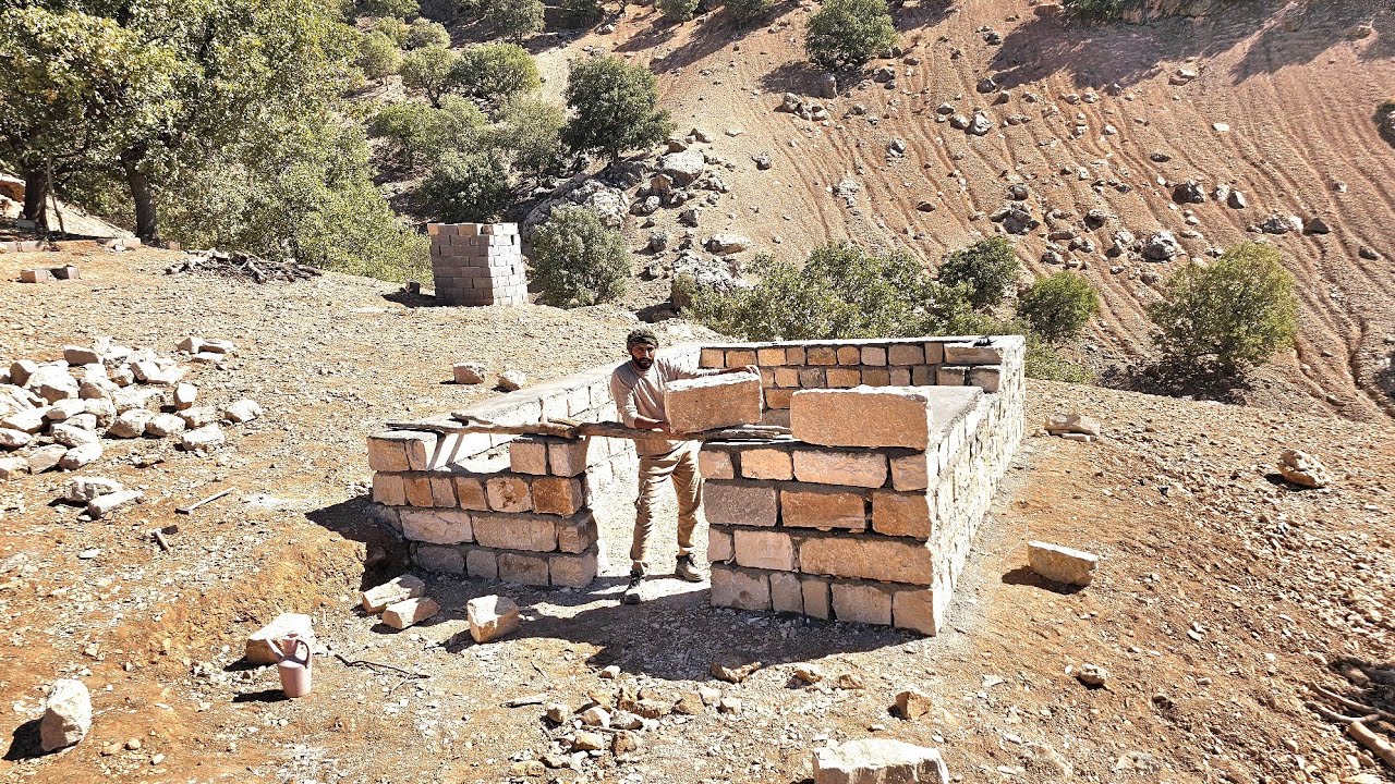 A kind man builds a beautiful stone house for Fatima and her children.