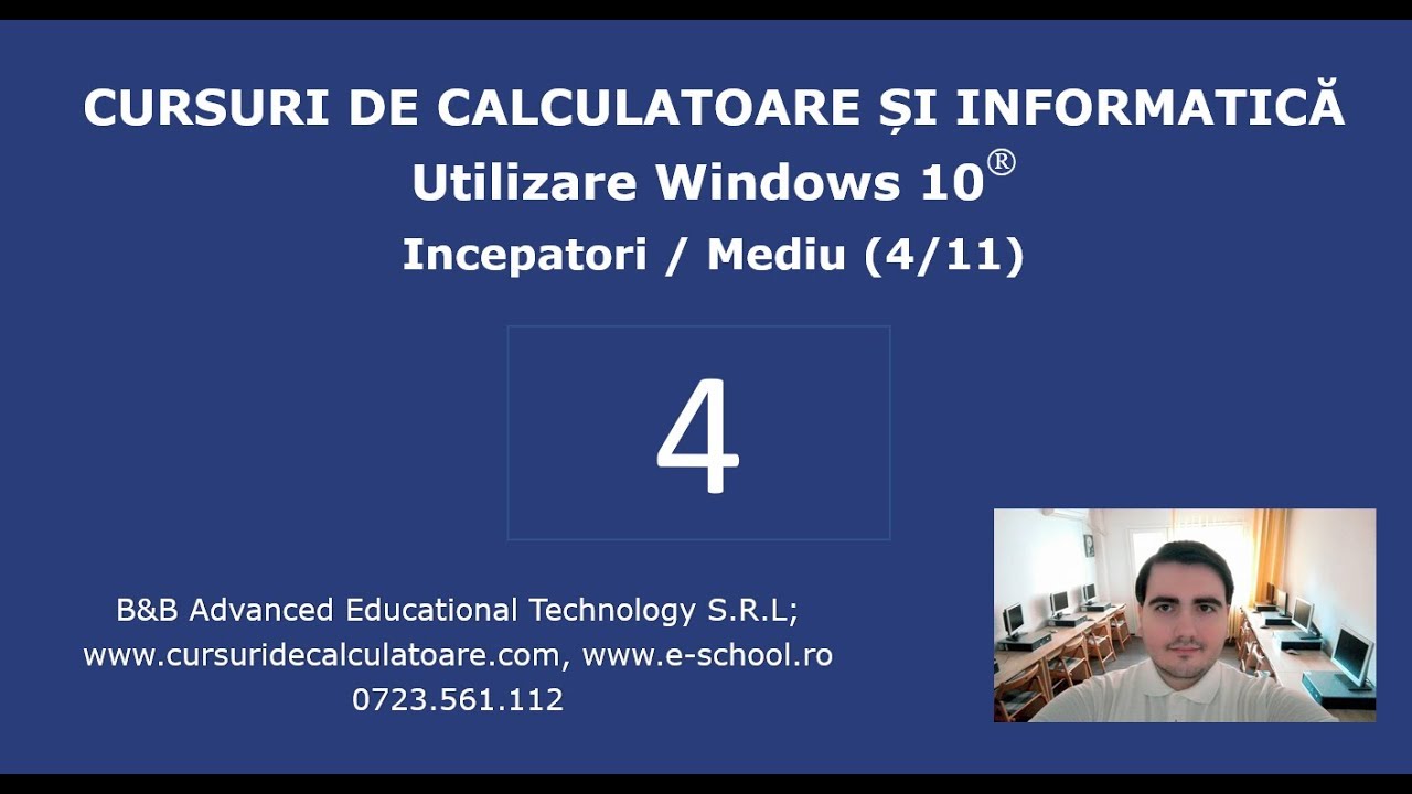 Curs de Windows 10 / Utilizare PC pentru incepatori - 4 / 11 – Programe, tastatura, foldere, fisiere