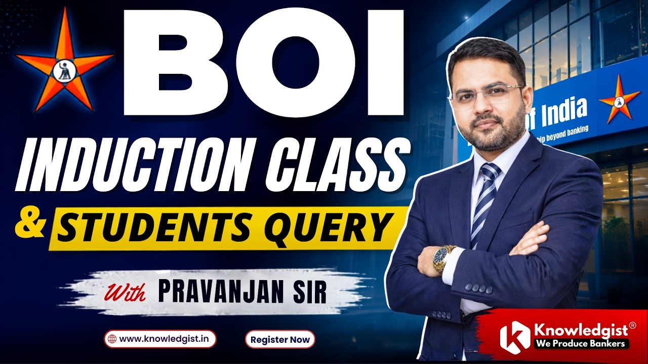 BOI Credit Officer Batch 1 | Induction Class | Start Your Preparation Right Now